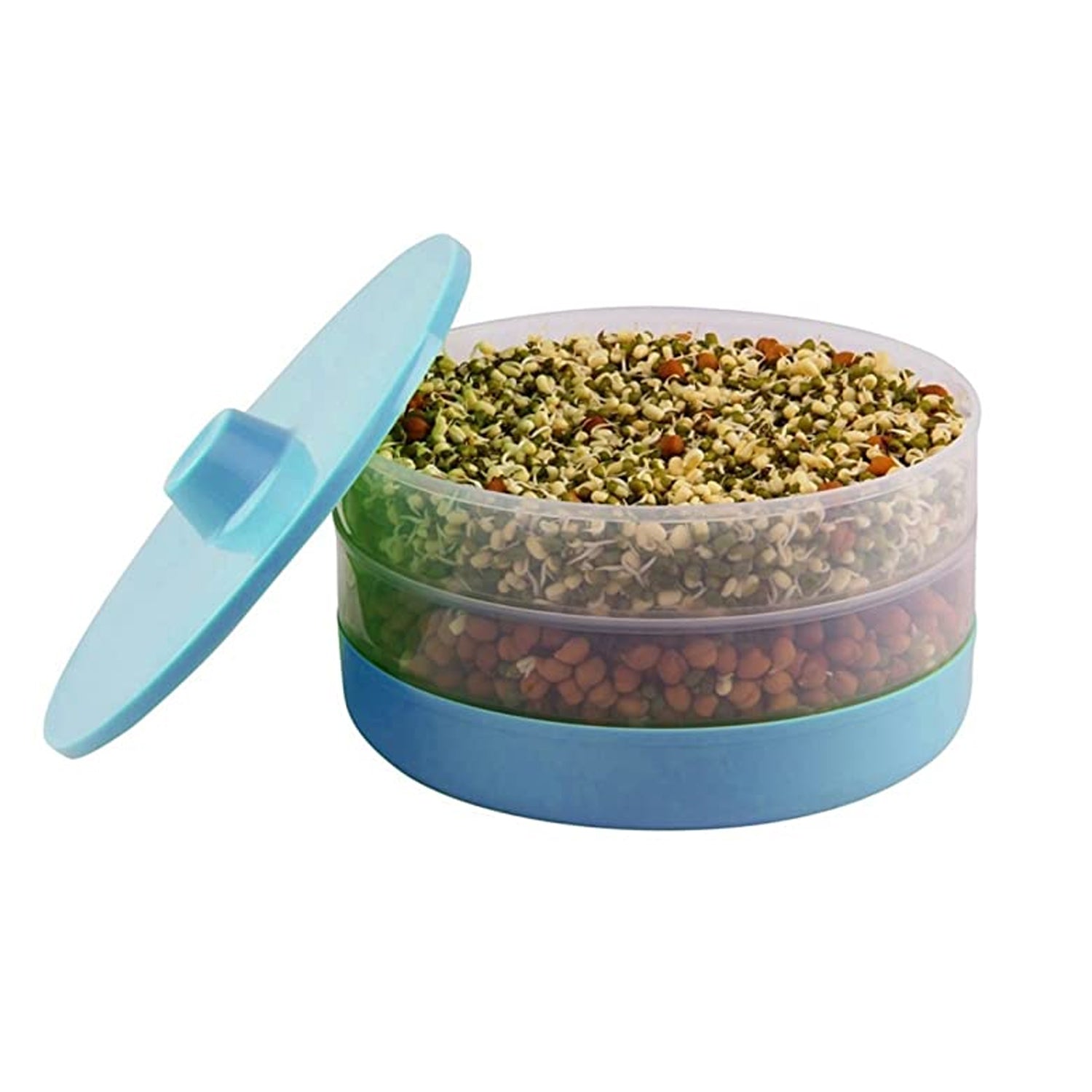Ganesh 1800 ml sprout maker bean bowl, various angles and details. Ganesh 1800 ml sprout maker bean bowl, various angles and details.